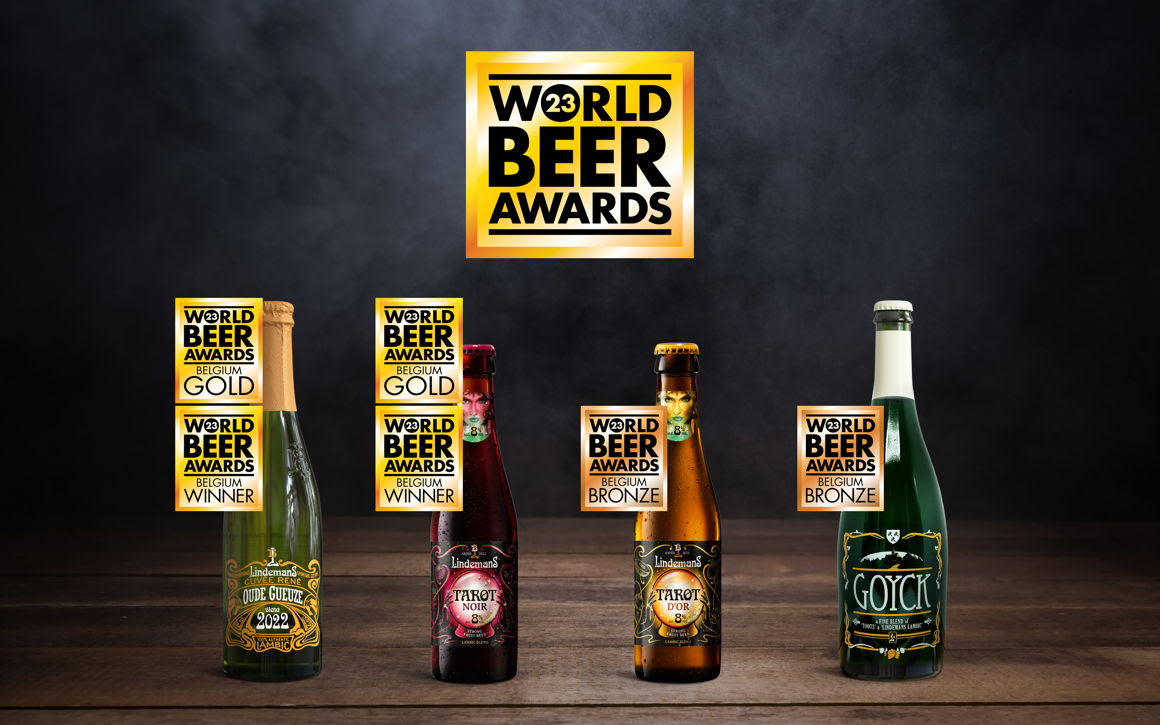 World Beer Awards Lindemans awarded 4 medals in total, with 2 medals